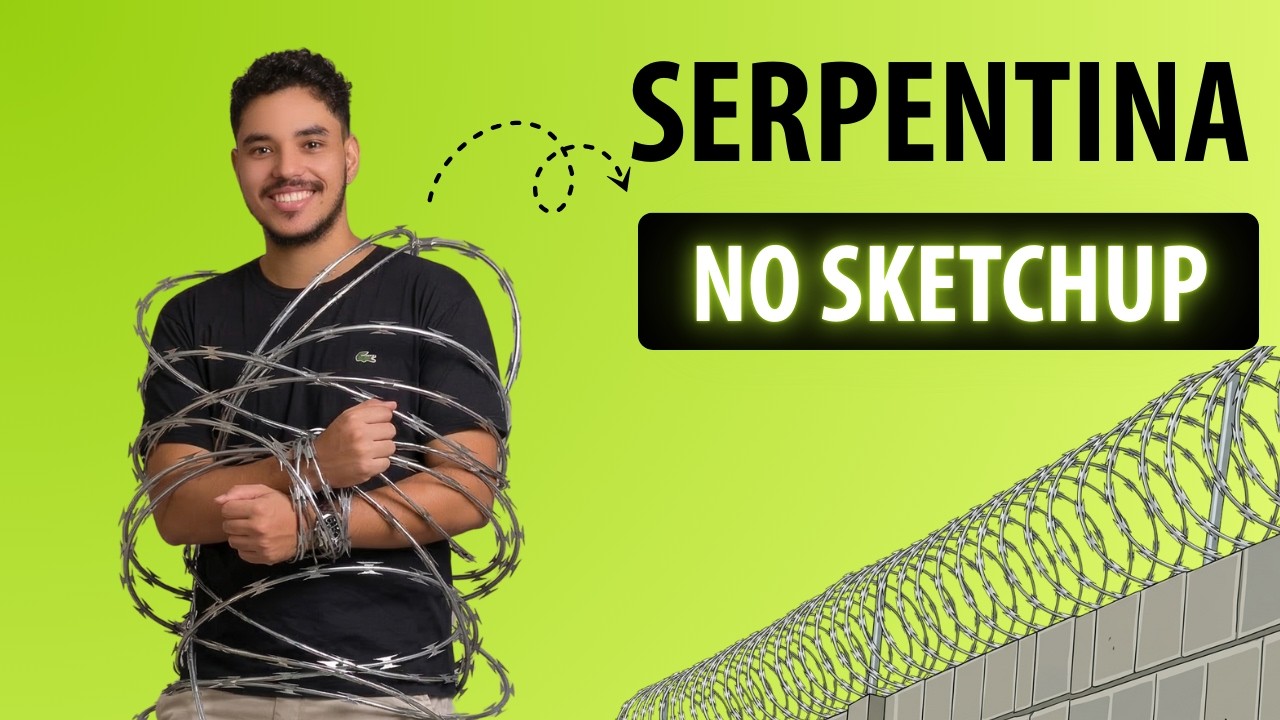 COMO CRIAR CERCA SERPENTINA NO SKETCHUP