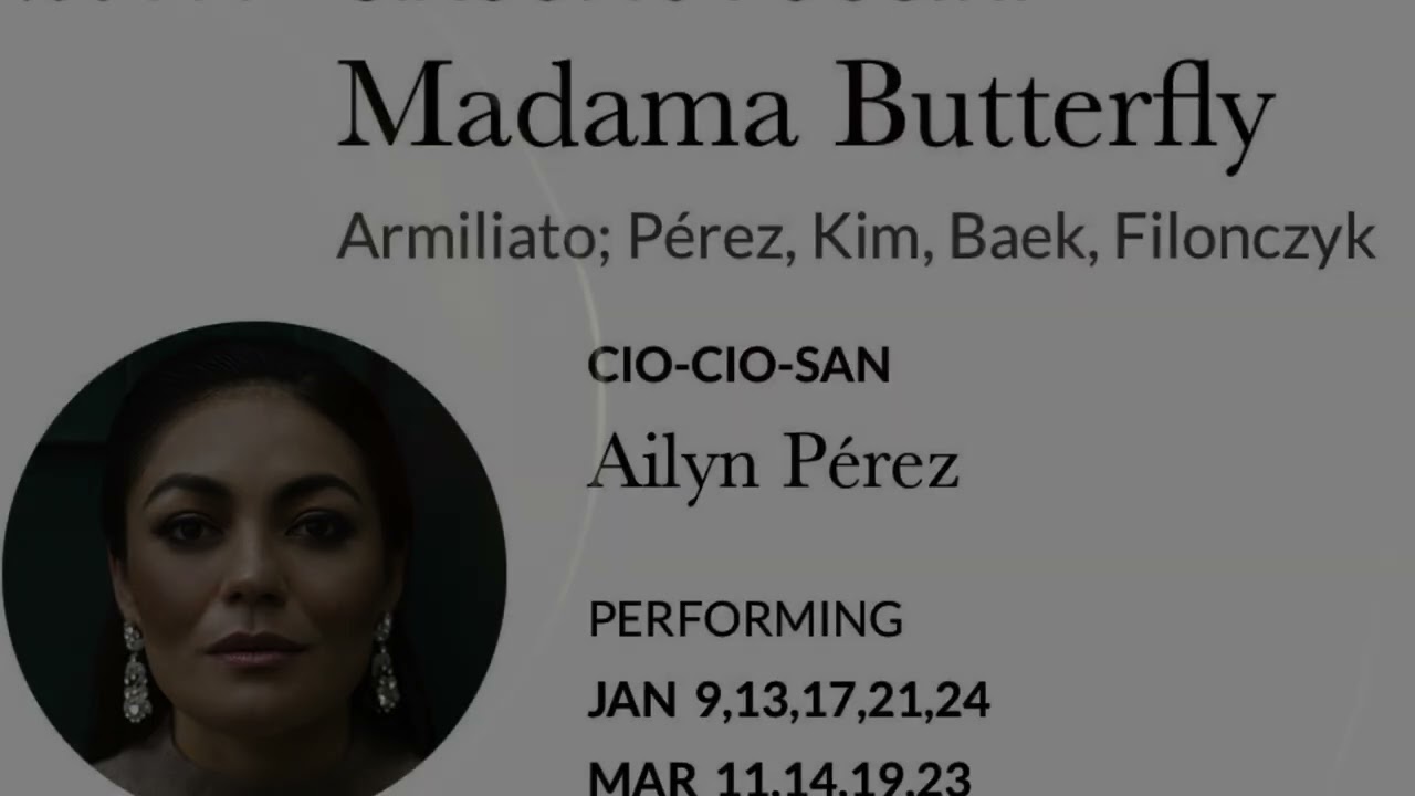 Curtain Call Madama Butterfly Jan 21 2026, Metopera