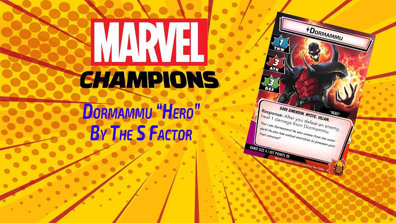 Marvel Champions Dormommu "hero" testing!