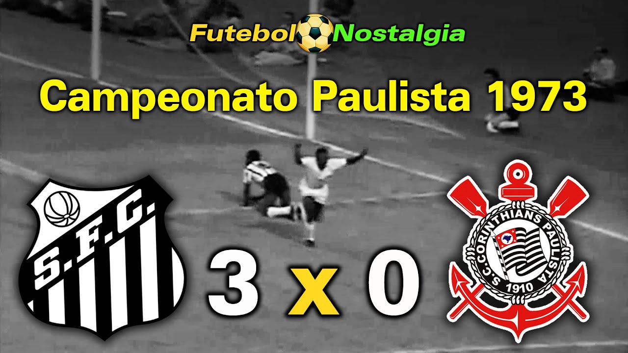 Santos 3 x 0 Corinthians - 29-04-1973 ( Campeonato Paulista )