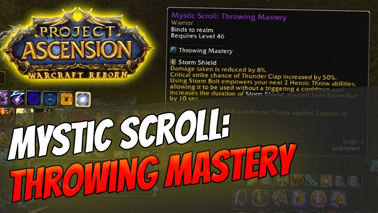 How to get Mystic Enchant: Throwing Mastery | Warrior [Bronzebeard | Ascension Warcraft Reborn]