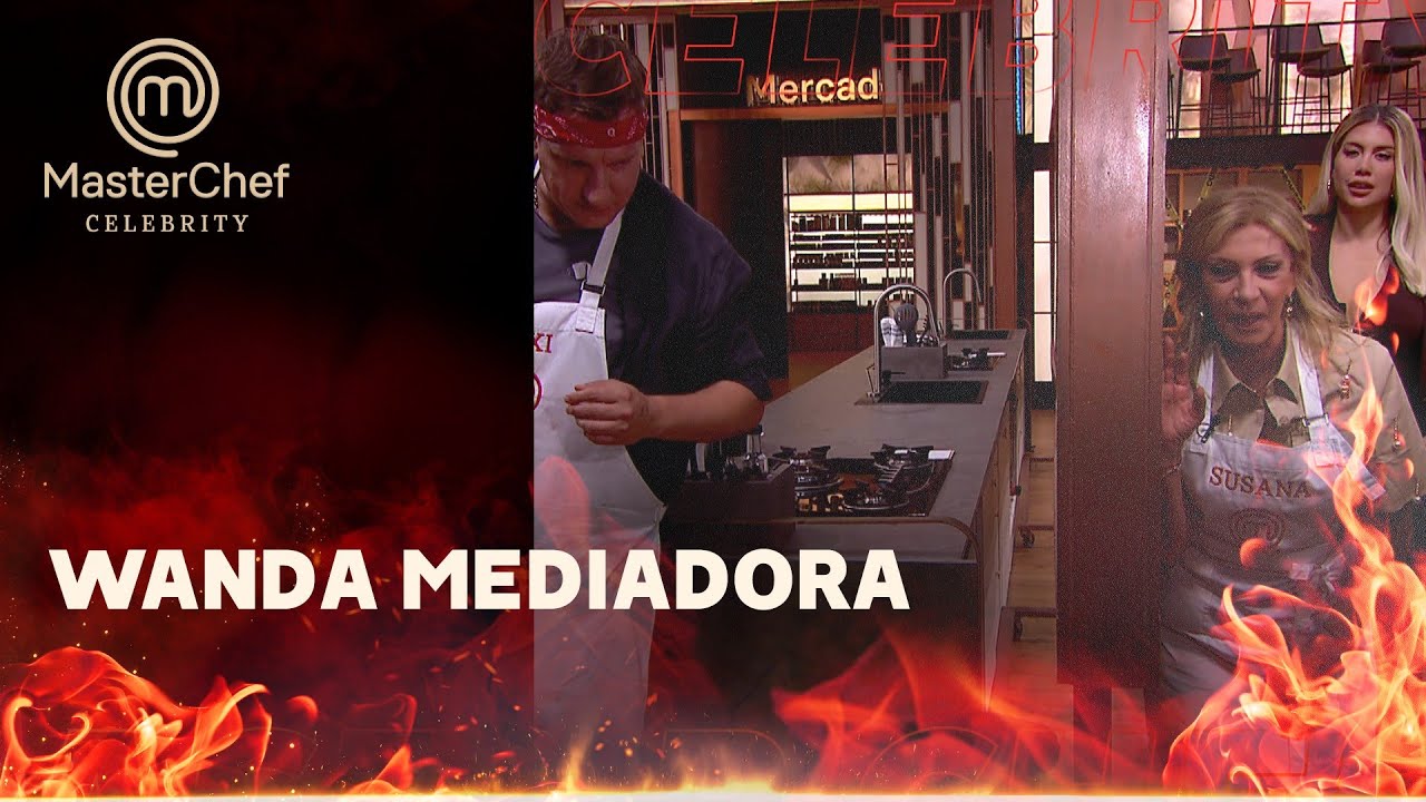 As&iacute; fue el hilarante ida y vuelta entre Susana, Wanda y Maxi detr&aacute;s del muro - Masterchef Celebrity