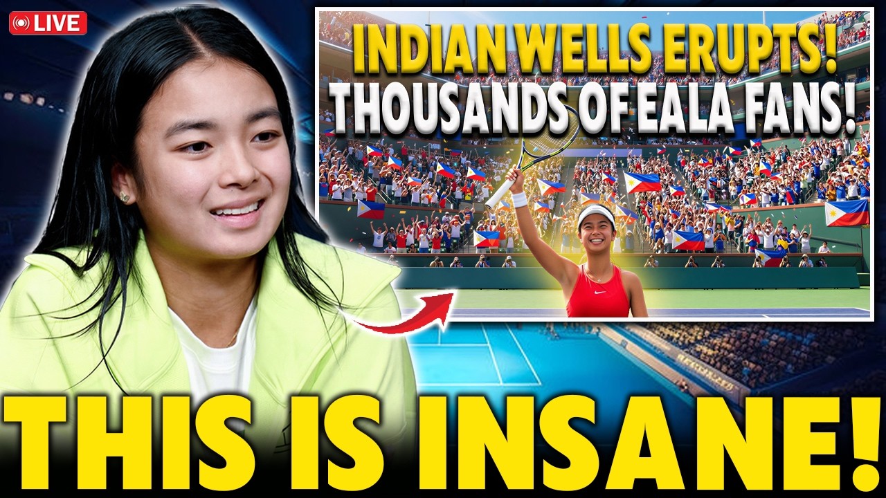 TENNIS STAR ALEXANDRA EALA CAUSES MASSIVE CROWD FRENZY &mdash; INDIAN WELLS IN CALIFORNIA EXPLODES!