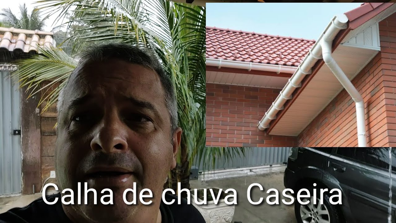 AO VIVO TESTE CALHA DE CHUVA CASEIRA POR MENOS DE 50 REAIS - CALHA DE TUBO DE PVC  VALE A PENA ?