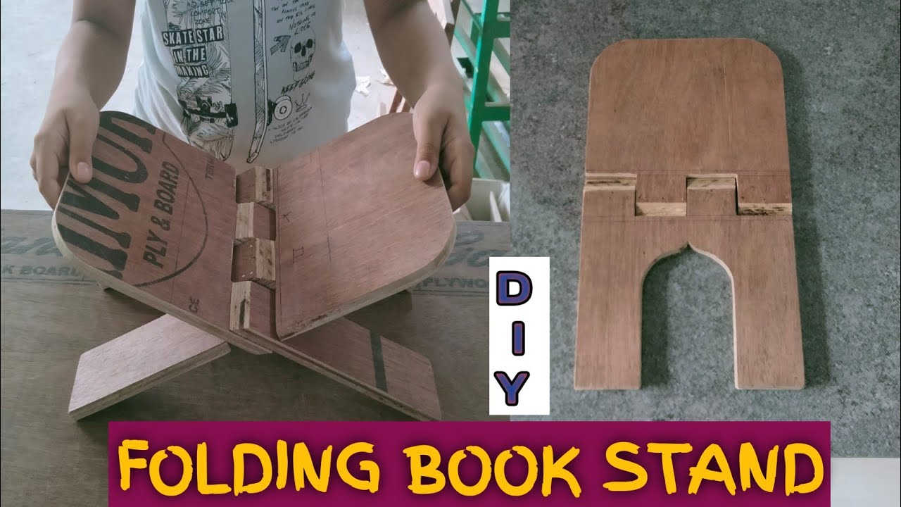 How to make a folding book stand