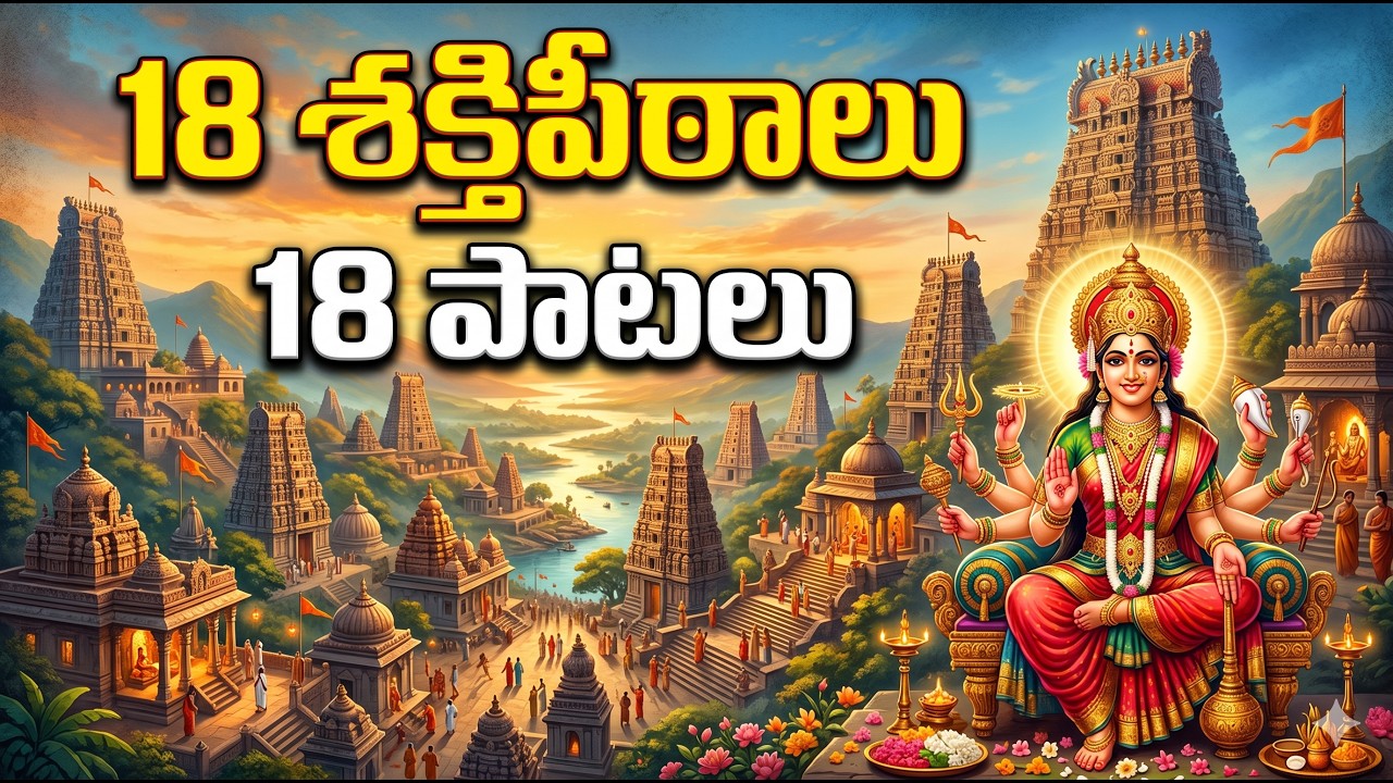 అష్టాదశ శక్తిపీఠాల దర్శనం & 18 దివ్య గీతాలు | Non-Stop Ammavari Songs Divotional_Telugu Official
