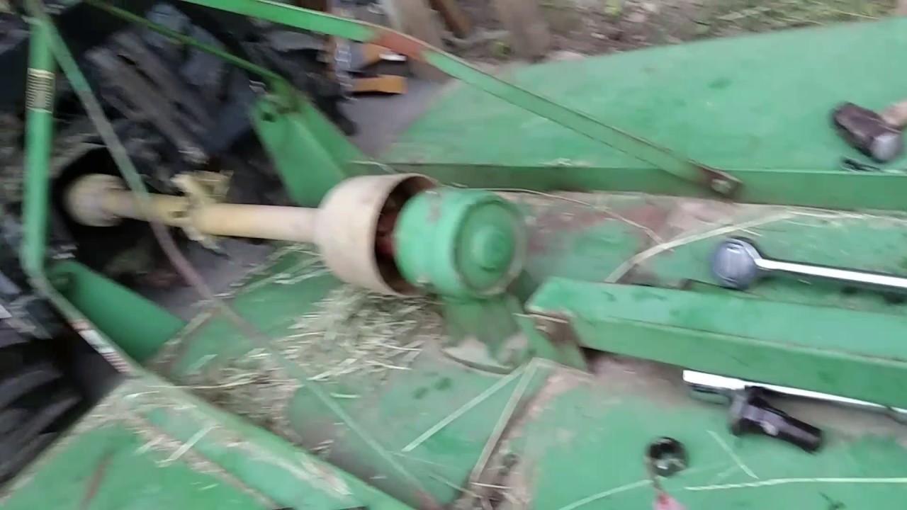 Sharpen your own brush hog mower blades. Removal is easy.