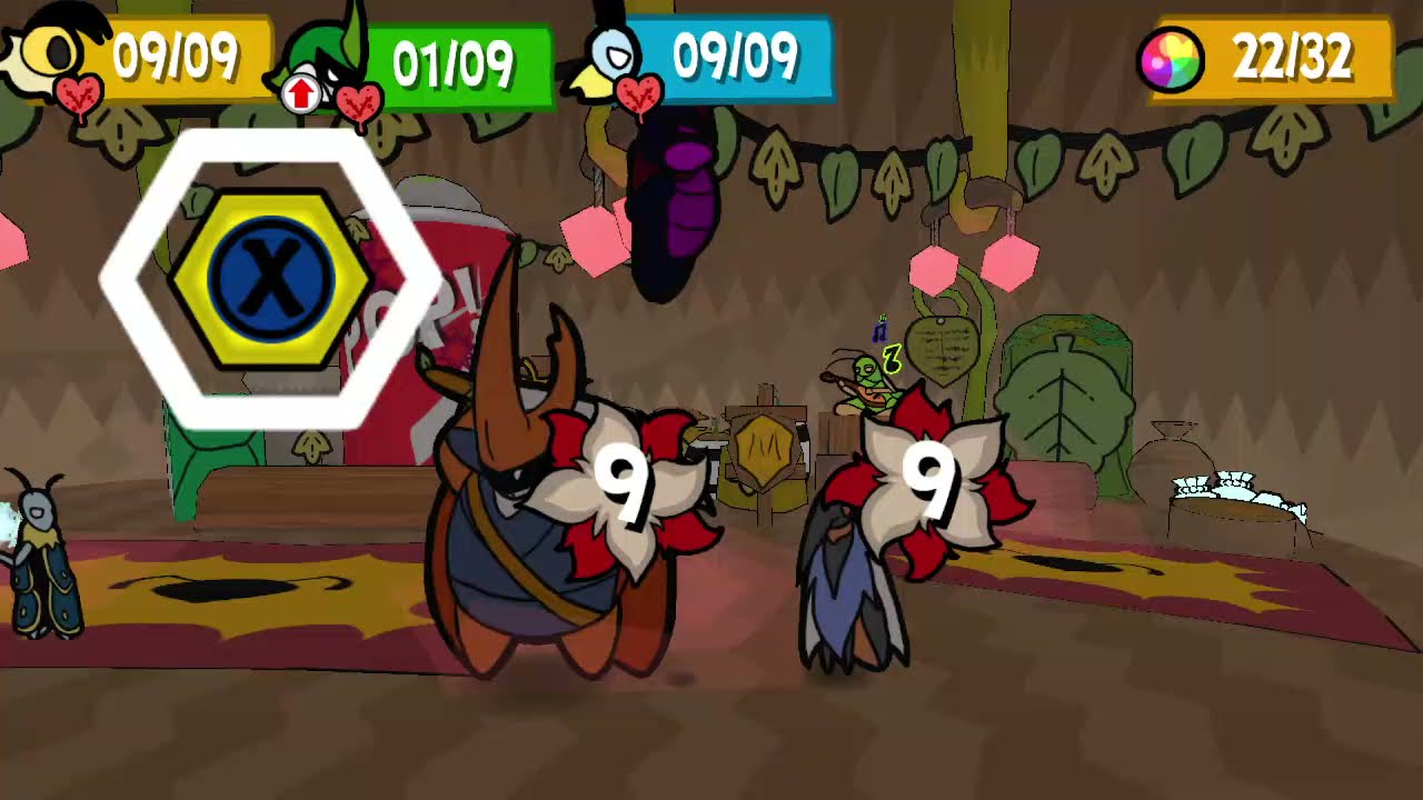 Bug Fables - The Perfect Team Slacker Fight (Medals used in description)