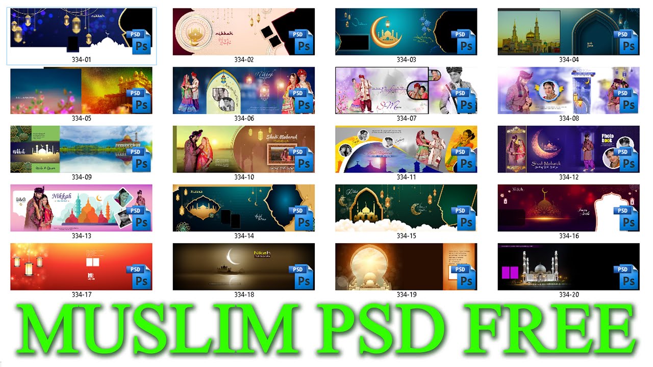 FREE BEST MUSLIM PSD #best #freepsd #muslim #psd #album #graphicdesign #tamplates VOL-60