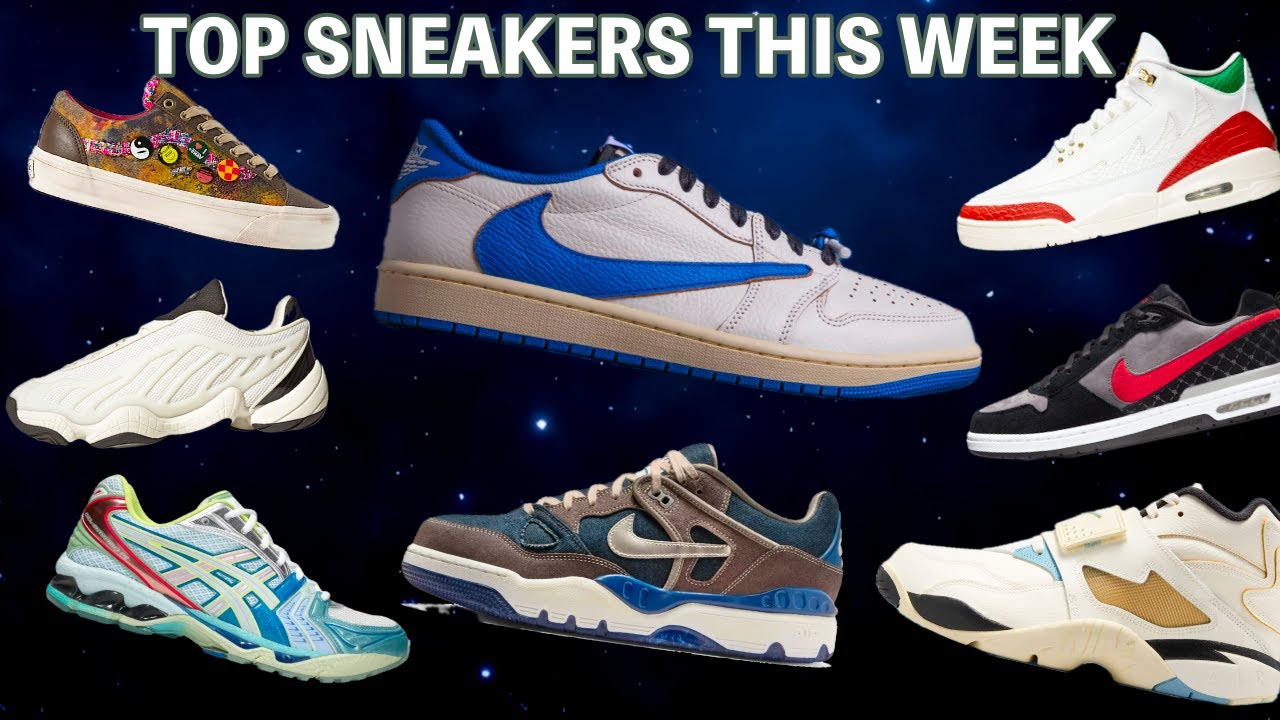 Top Sneakers This Week Travis Scott fragment Jordan 1 Nigo x Levi Air force 3 Hal Studios OTW Vans