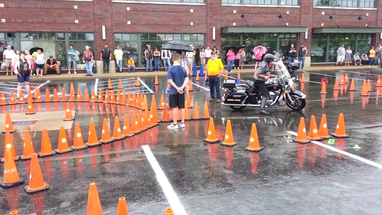 A Police Motorcycle Competition