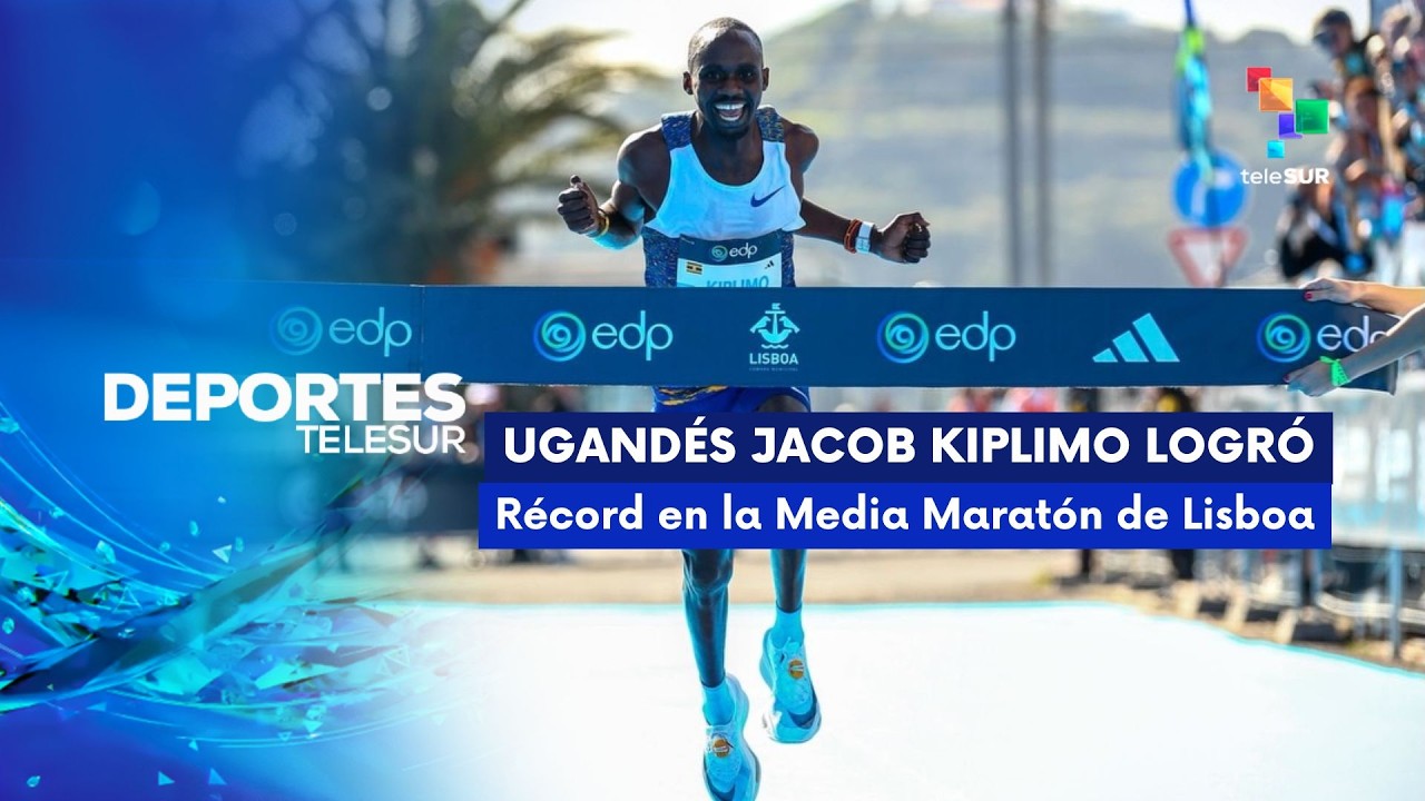 DEPORTES TELESUR | Portugal | Ugandés Jacob Kiplimo logra récord de Media Maratón en Lisboa 08-03-26