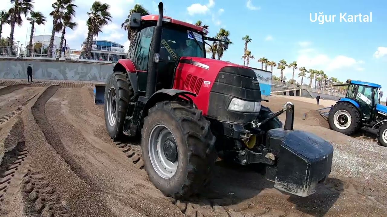 #Case185 Puma ve New Holland TD 95 D Konyaaltı'ında Kum Çalışması