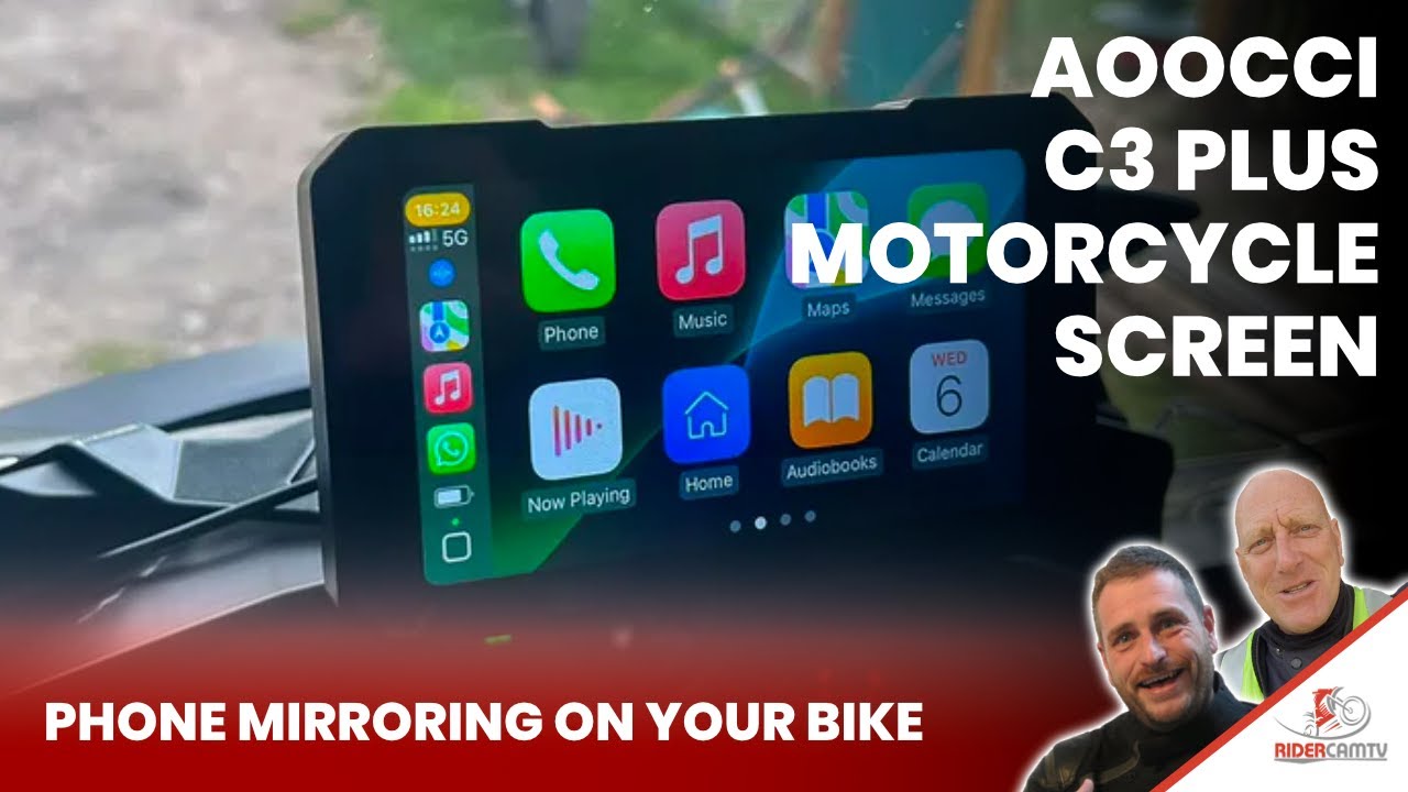 Aooci C3 Plus Apple CarPlay Android Auto на вашем мотоцикле
