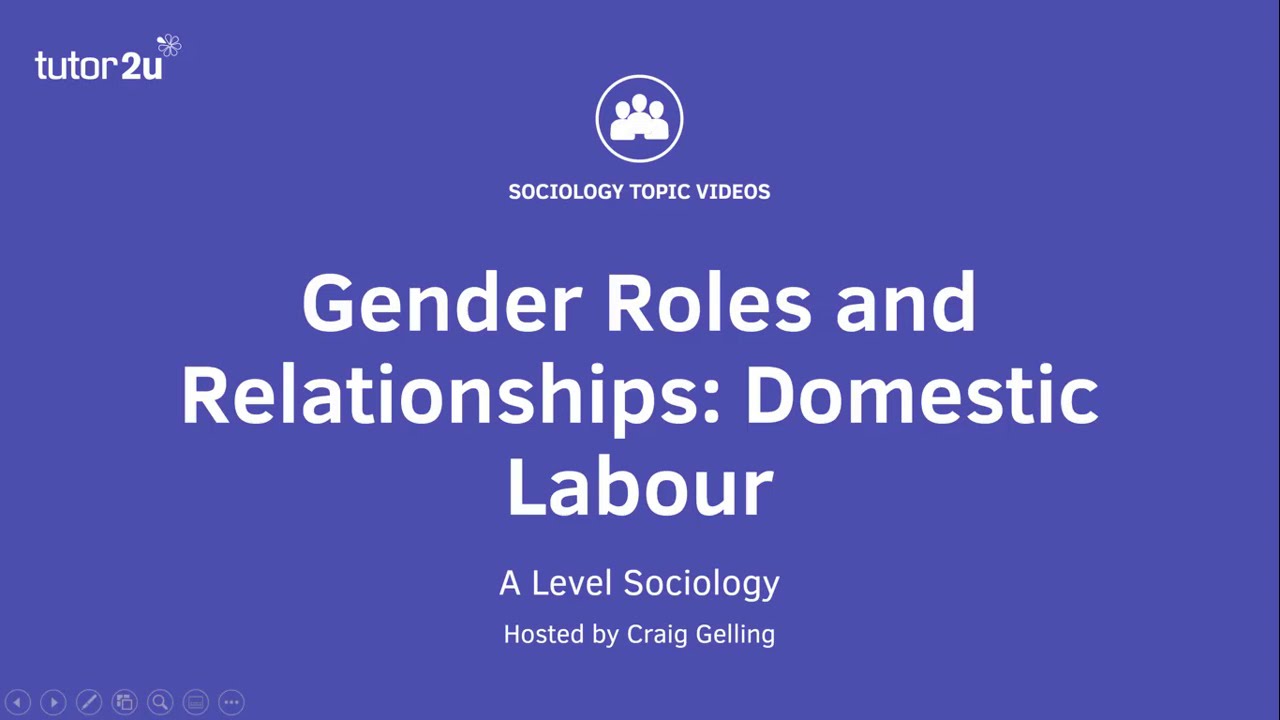 Gender Roles & Relationships | Domestic Labour | A Level Sociology - Families