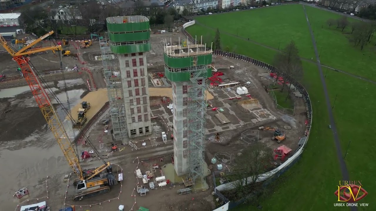 Newcastle from Above £274m Castle Leazes Student Village Construction Begins #newcastle