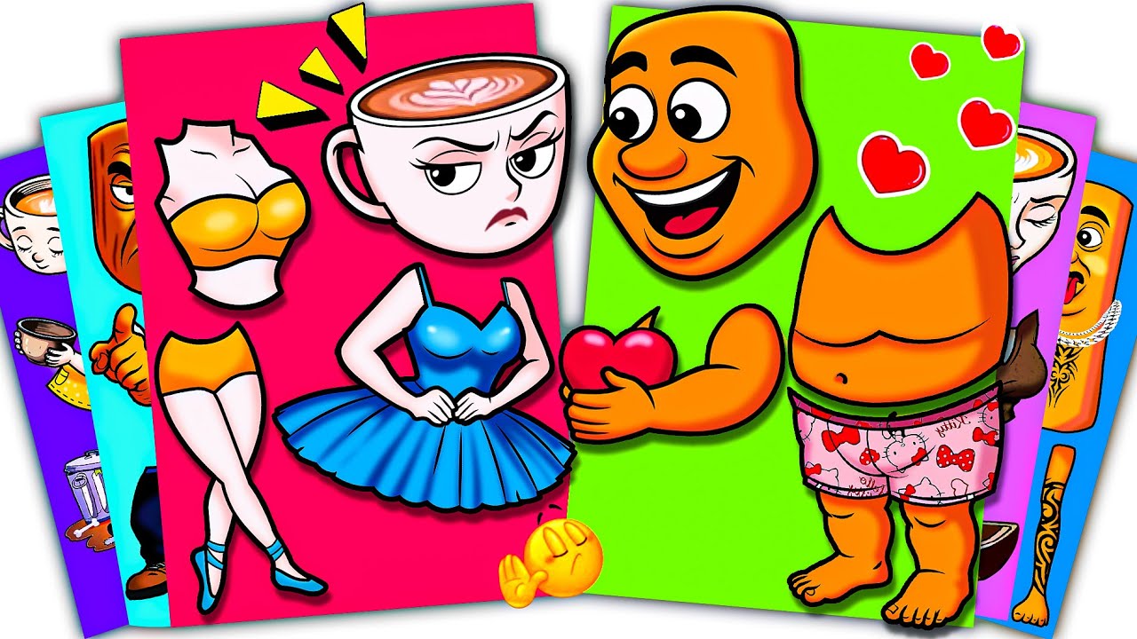 Brainrot Love Story: Fat Tung Tung Tung Sahur ❤️ x Ballerina Cappuccina