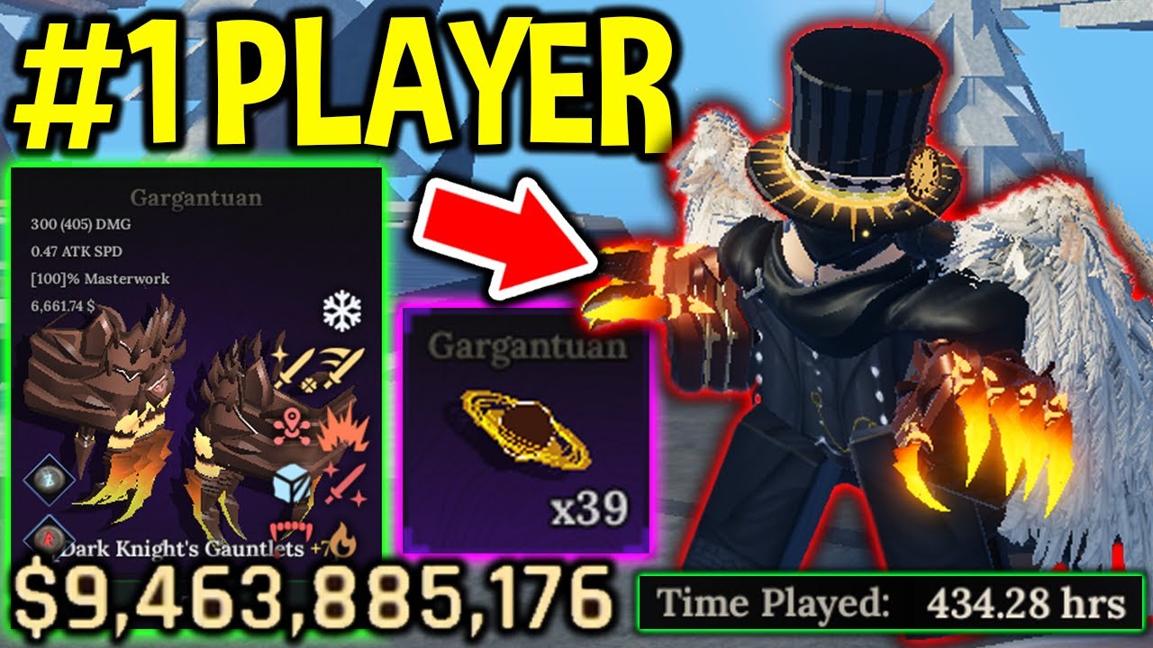 Using #1 PLAYER ACCOUNT in The Forge Roblox