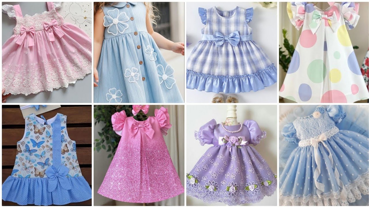 Summer baby Frock Dress Design | babygirl cute frock design #fashion 
