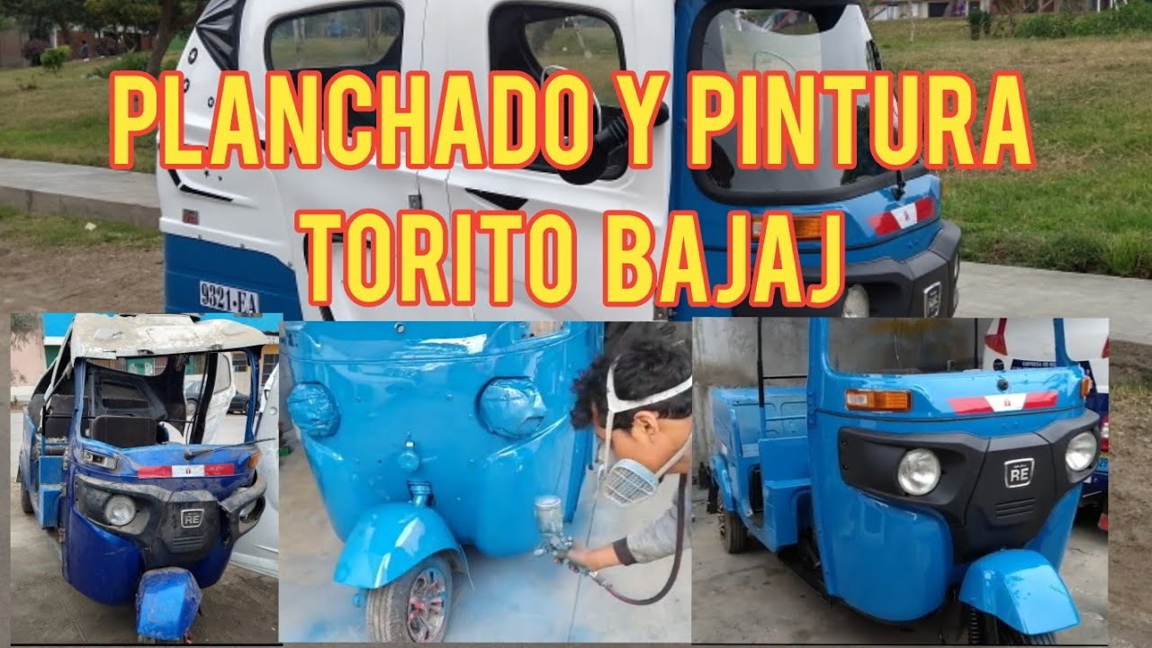 PLANCHADO Y PINTURA MOTOTAXI TORITO BAJAJ