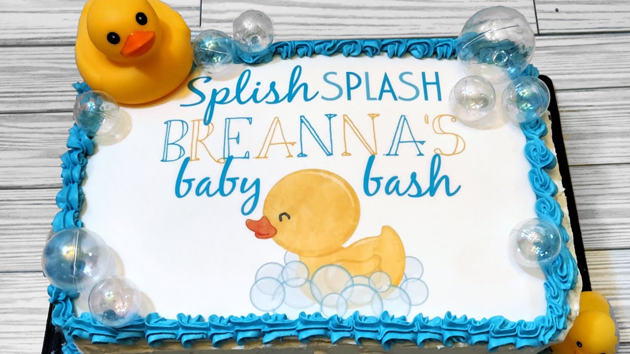 HOW TO: Edible Rubber Duck Baby Shower Cake Topper