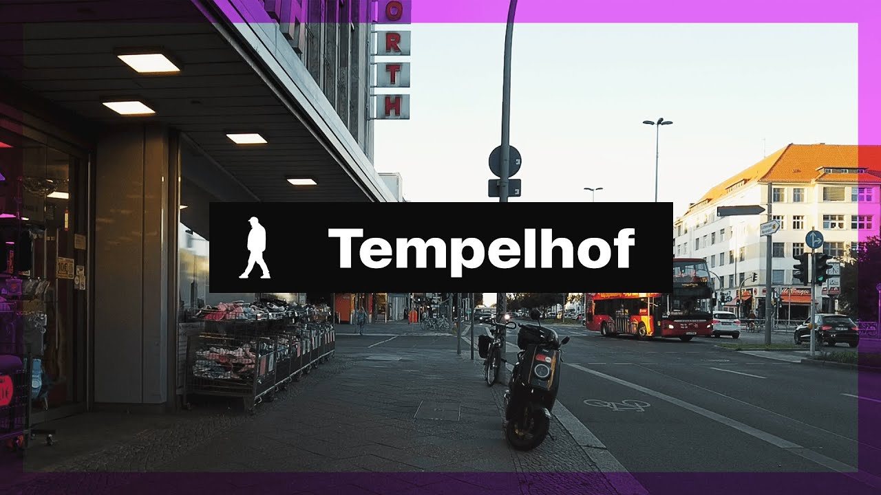 Tempelhof, Berlin 🇩🇪 Walking Tour on Tempelhofes Damm | Outside Walker