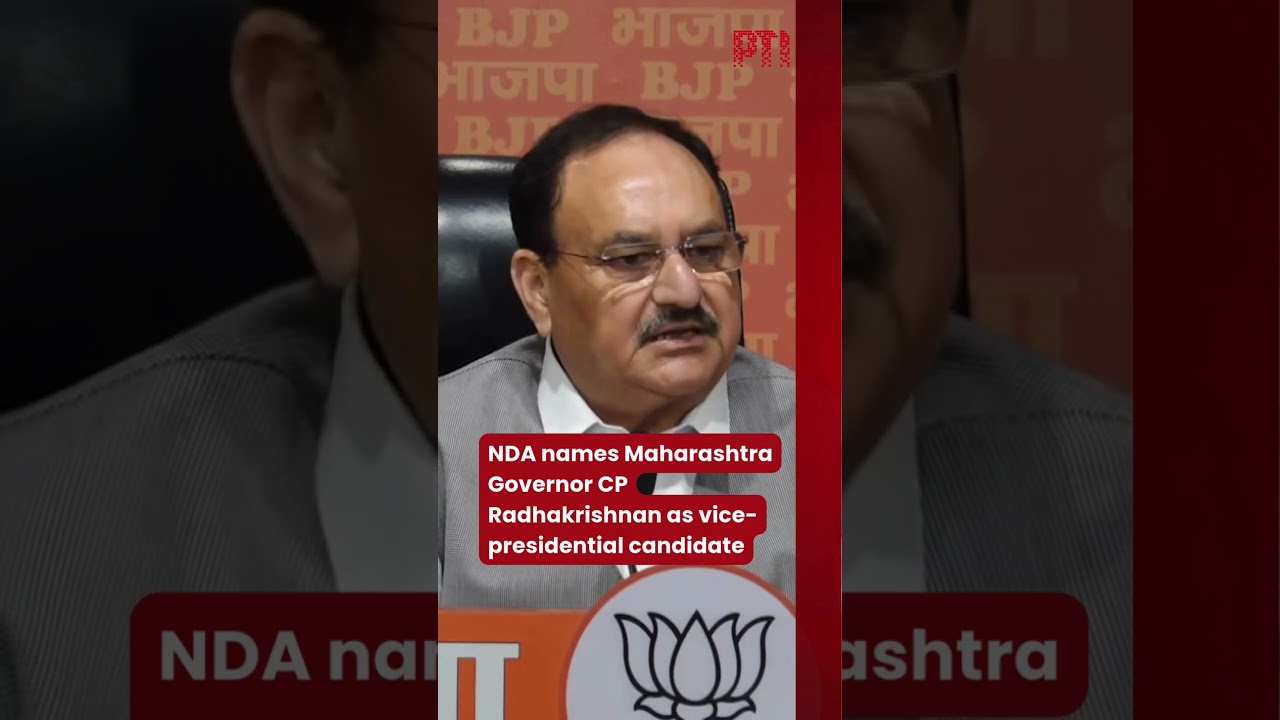 NDA names Maharashtra Governor CP Radhakrishnan as vice-presidential candidate