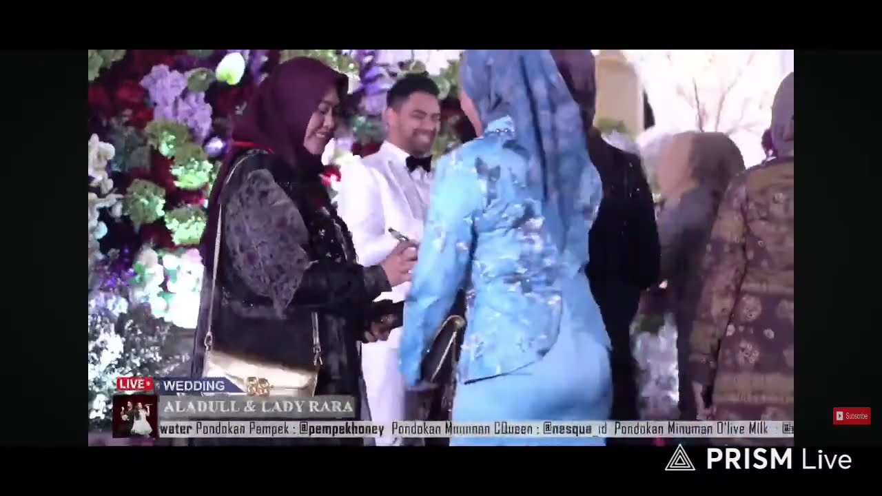 Siaran langsung Resepsi Pernikahan Raraaa dan Aladull