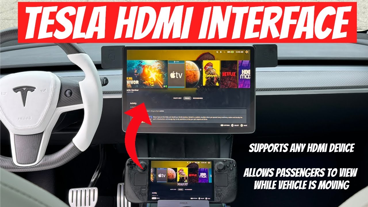 Наконец-то в вашей Tesla есть порт HDMI!