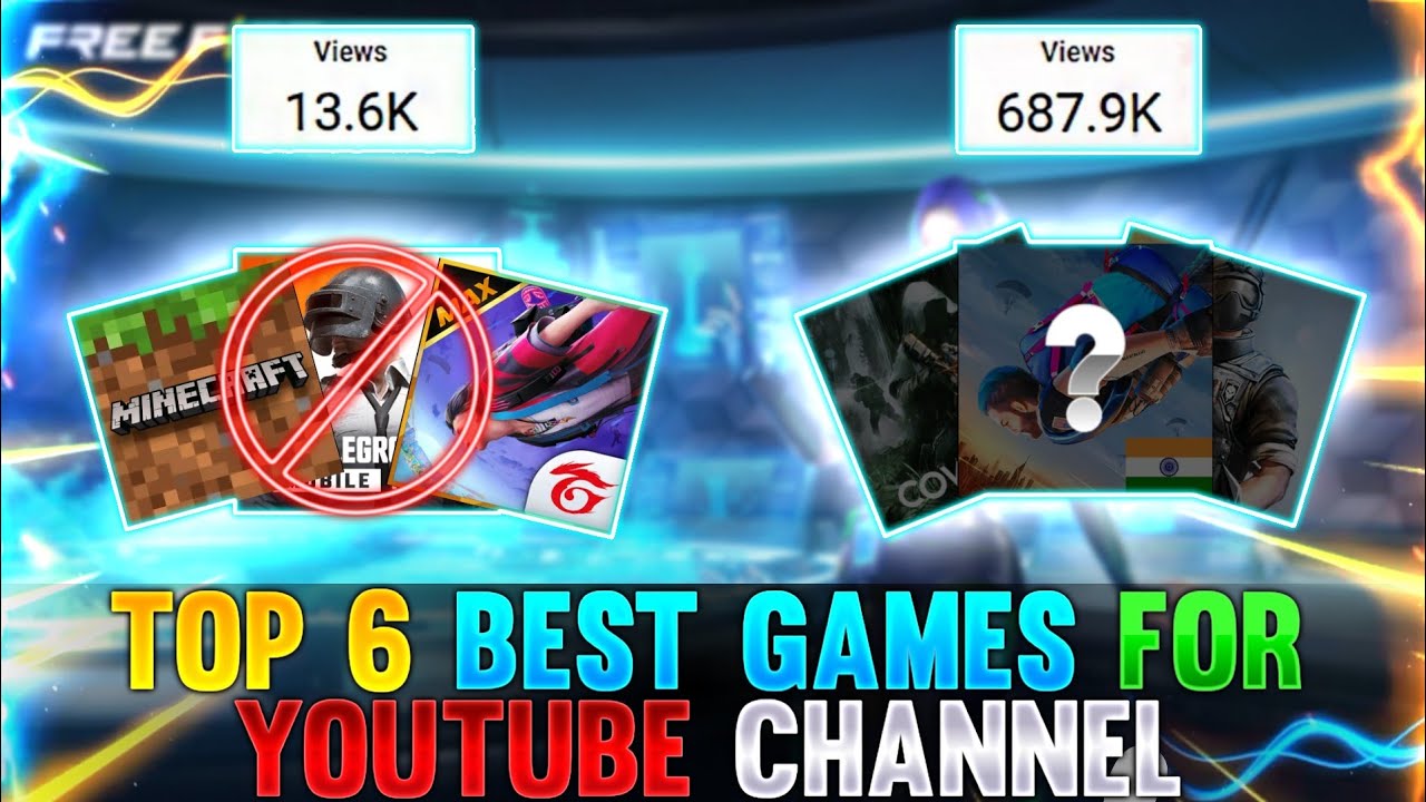 Top 6 Best Mobile Games For Gaming Channel