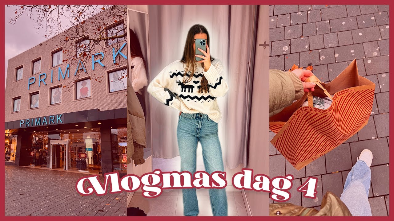 KERST SHOPPEN in EINDHOVEN 🛍 Primark, Flying Tiger & meer 🎄✨ Vlogmas dag 4