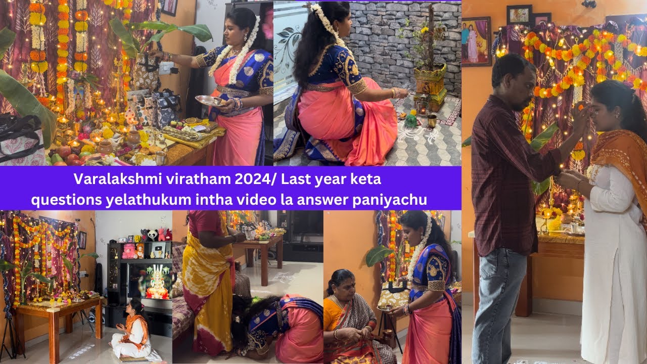✨Varalakshmi vratham 2024/Complete details step by step guide for beginners🤩🎁/Tales of saranya