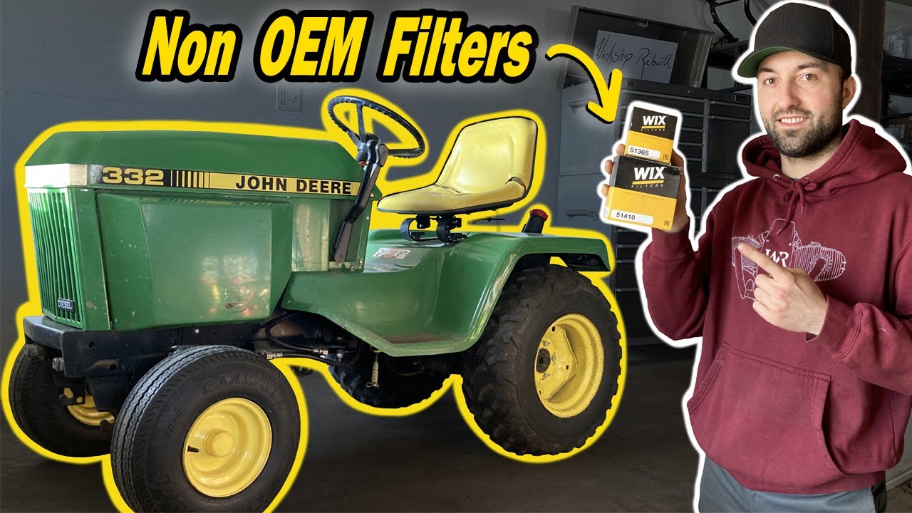 Давайте обслужим этот садовый трактор John Deere 332 1989 года выпуска!
