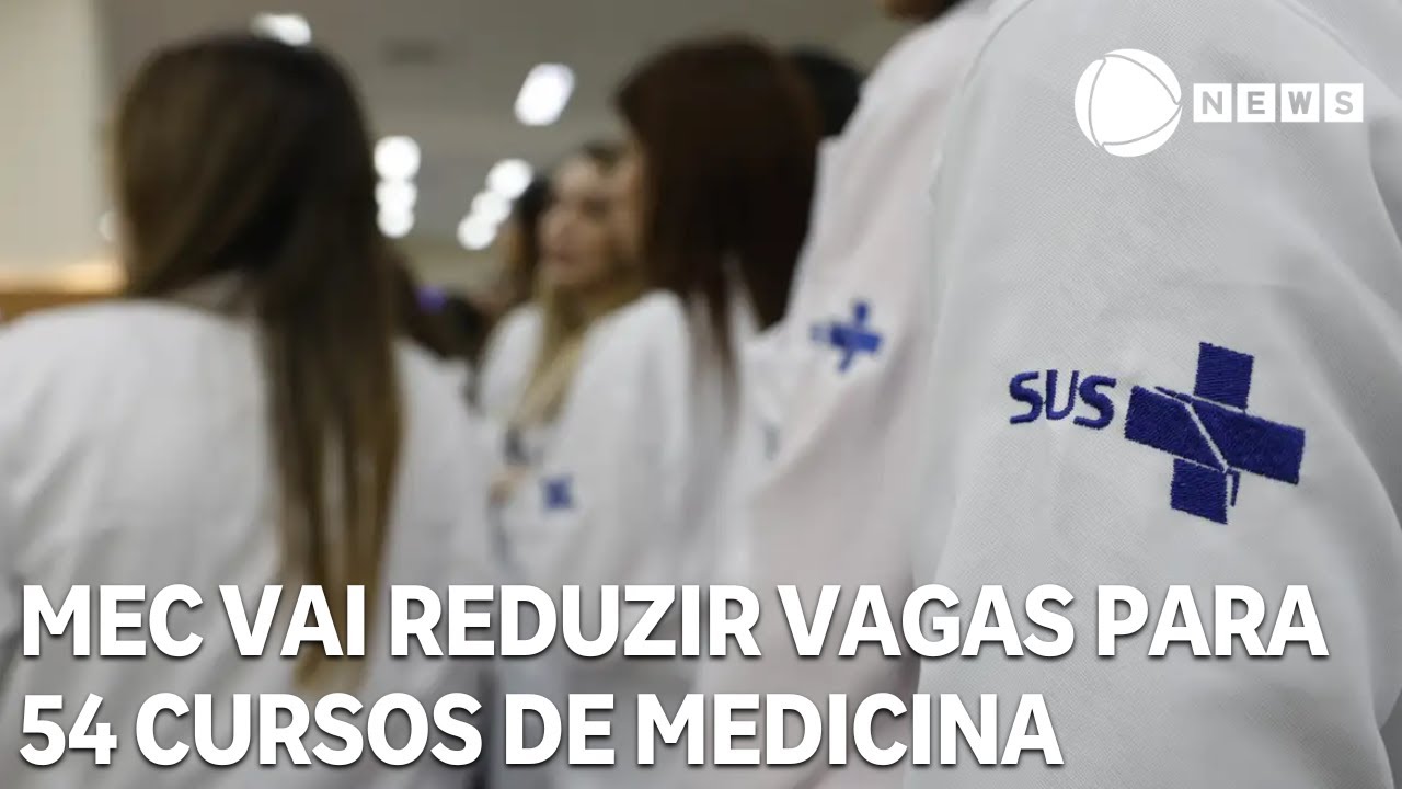 MEC vai reduzir vagas para 54 cursos de medicina por nota baixa no Enamed
