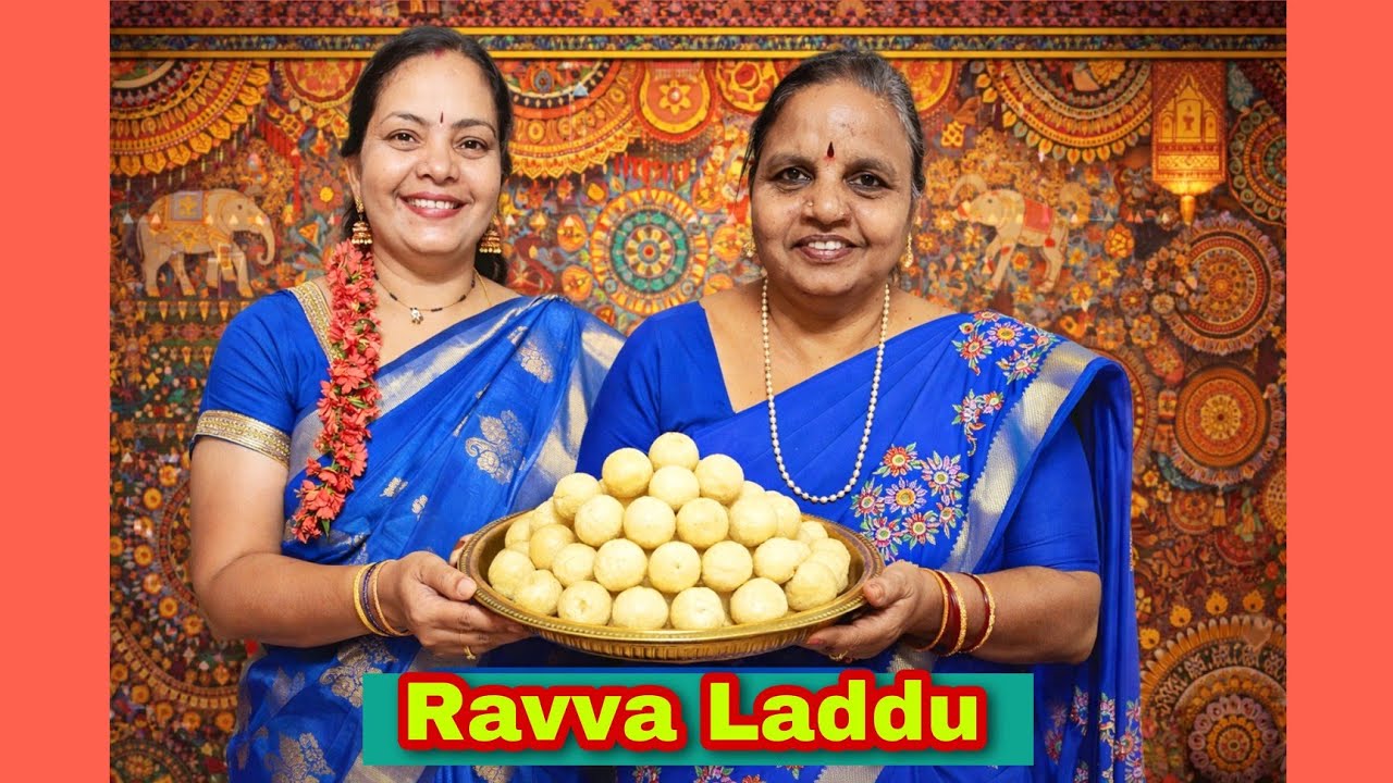 Ravva Laddu | Traditional Sweet Made with Love in Pure Dharmavaram Silk Sarees#RavvaLaddu #ytshort 