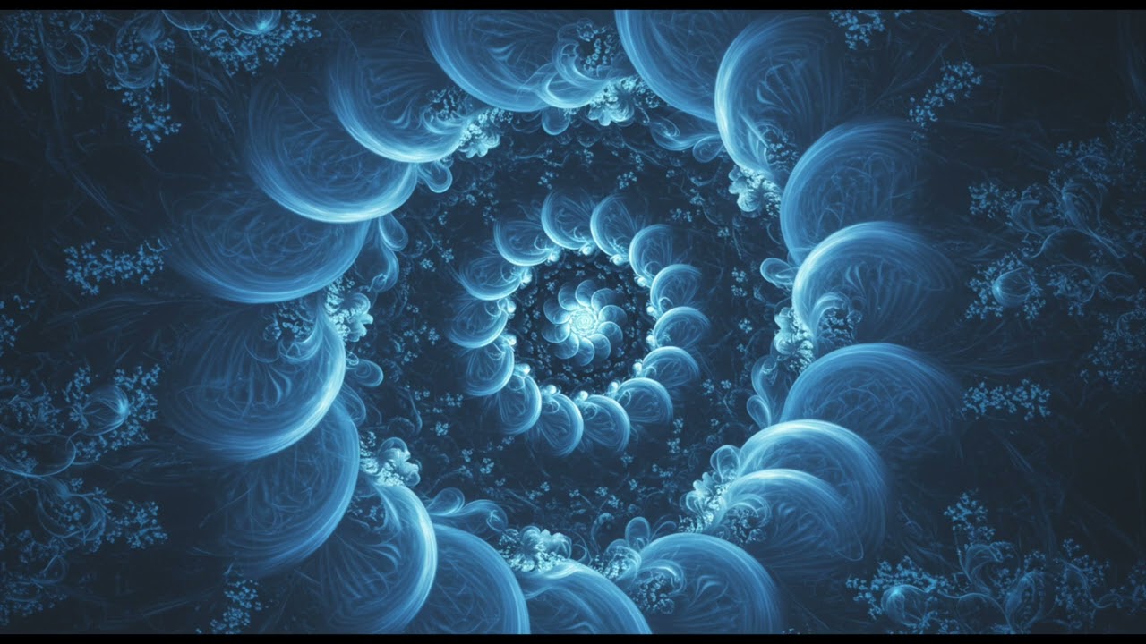 blue fractal for calming