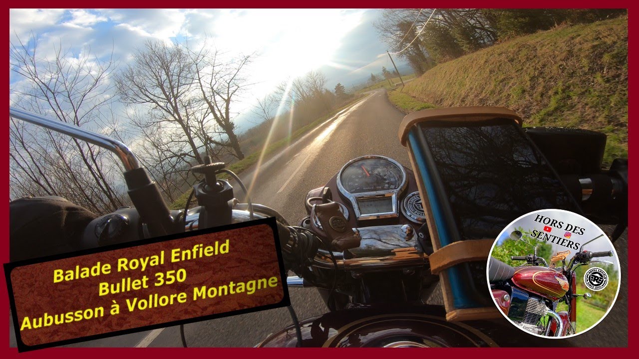Balade en Royal Enfield Bullet 350 Aubusson à Vollore Montagne