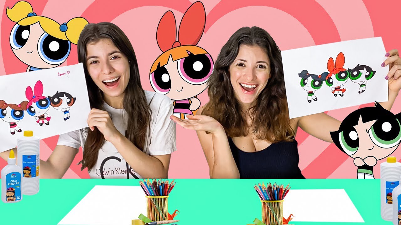 COLORINDO COM 3 CORES - AS MENINAS SUPER PODEROSAS