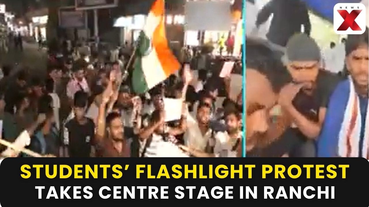 Jharkhand Protest: Students Hold Flashlight Protest in Ranchi Over Exam Irregularities | NewsX
