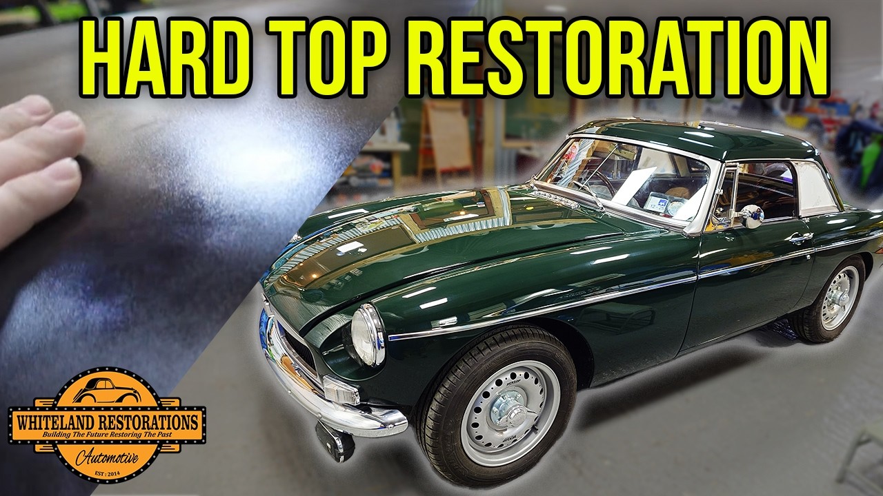 Реставрация РЕДКОГО MGB Roadster Hardtop (ремонт стекловолокна и подбор цвета краски на заказ)