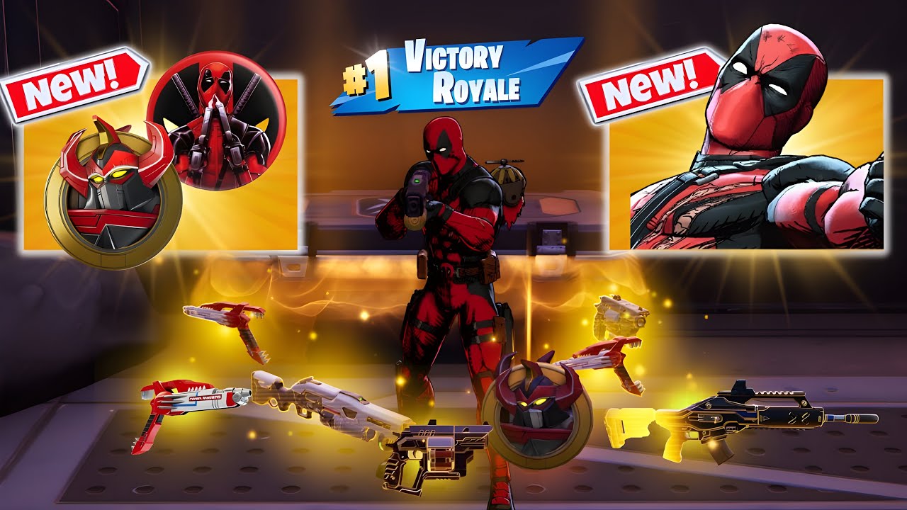 DEADPOOL VS ALL NEW MYTHIC GUNS IN FORTNITE (NEW! Fortnite Chapter 6 Season 4)