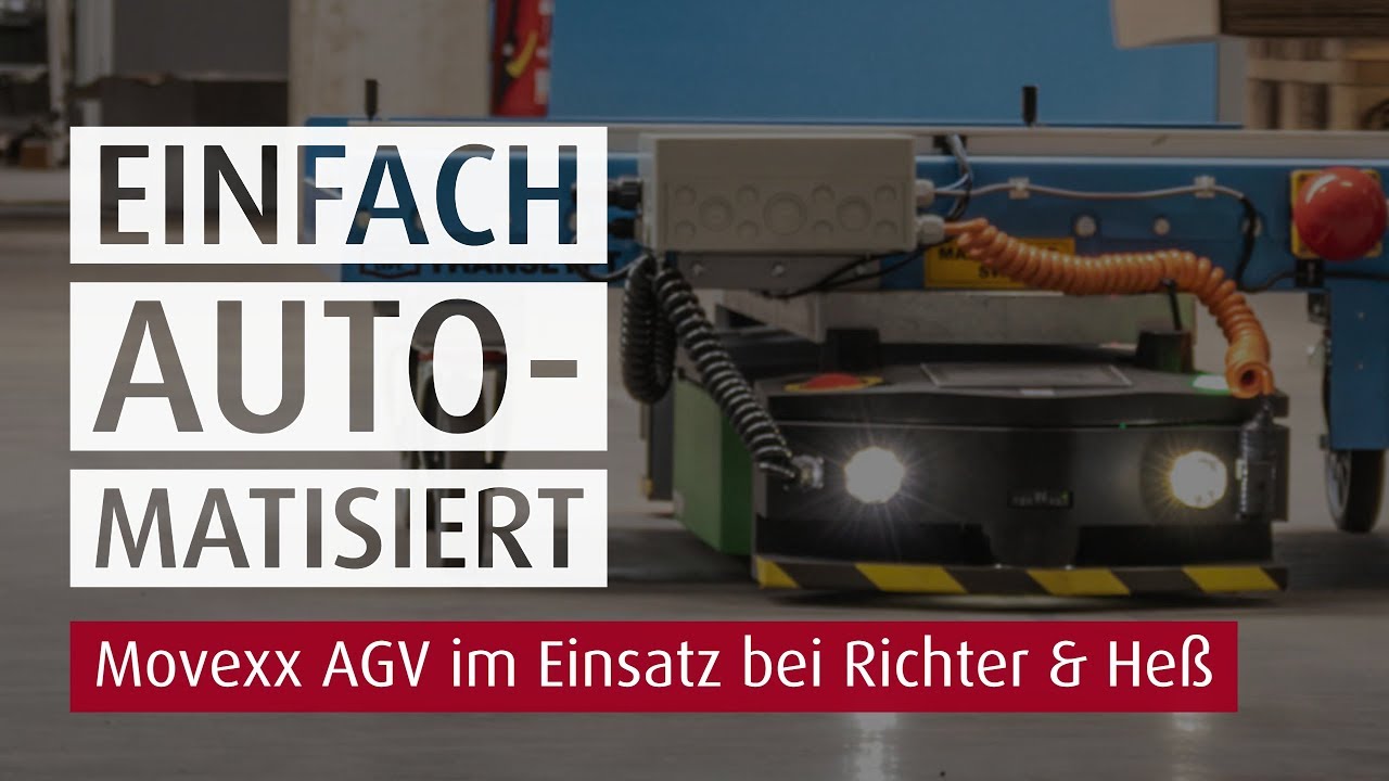 Einfach automatisiert | Movexx AGV 1000 UnderRider im Einsatz bei Richter & He&szlig;