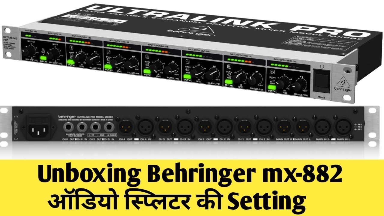 Behringer ultralink pro mx-882 | Unboxing review and testing