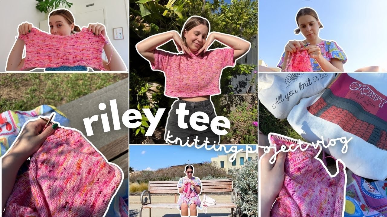 knitting a summer tee in less than 2 weeks | project vlog 🧶