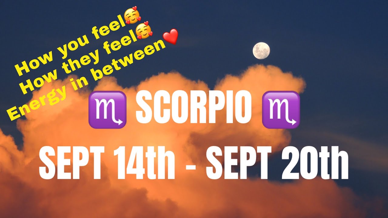 SCORPIO ~ YOU AND THE OTHER PERSON ~ LOVE TAROT READING ~ SEPTEMBER 14TH - 20TH