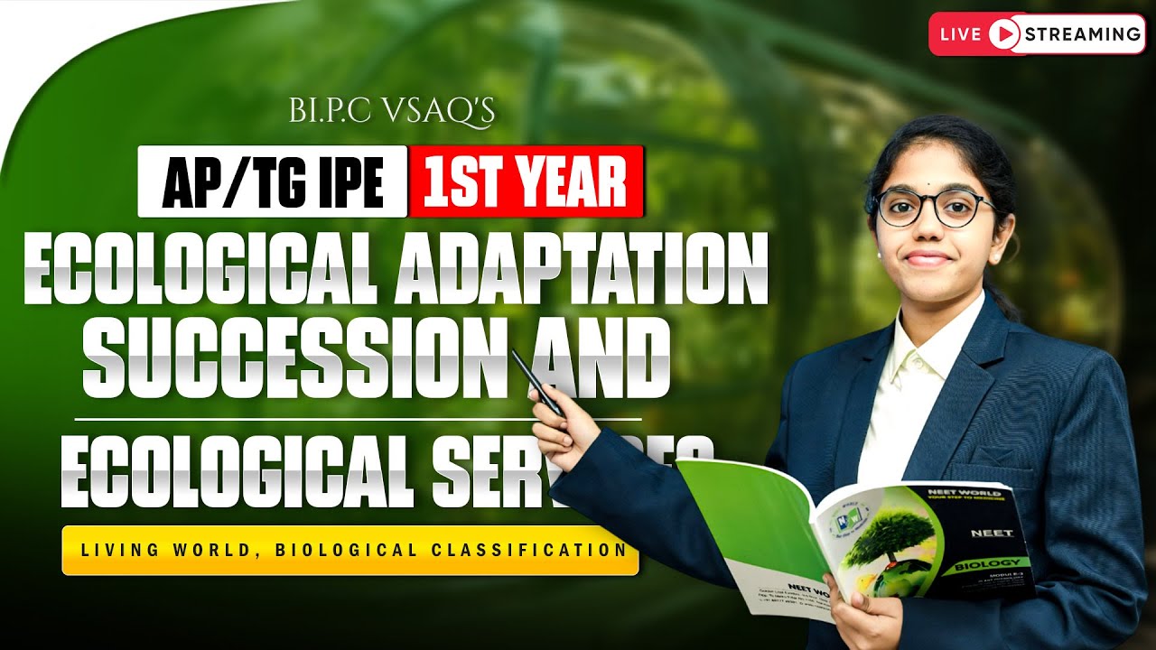 Ecological Adaptation Explained | AP/TG IPE 1st Year Biology