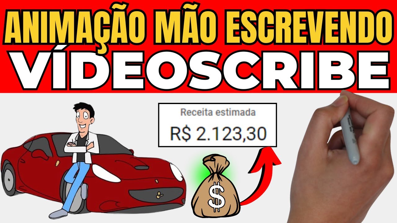 R$ 2.000 MIL POR Mês criando VÍDEOS ANIMADOS NO Video-Scribe EDIÇÃO SIMPLES E FÁCIL DE CRIAR.