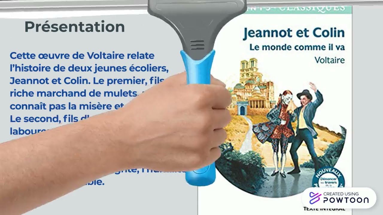 Jeannot et Colin, Voltaire, Résumé et personnages