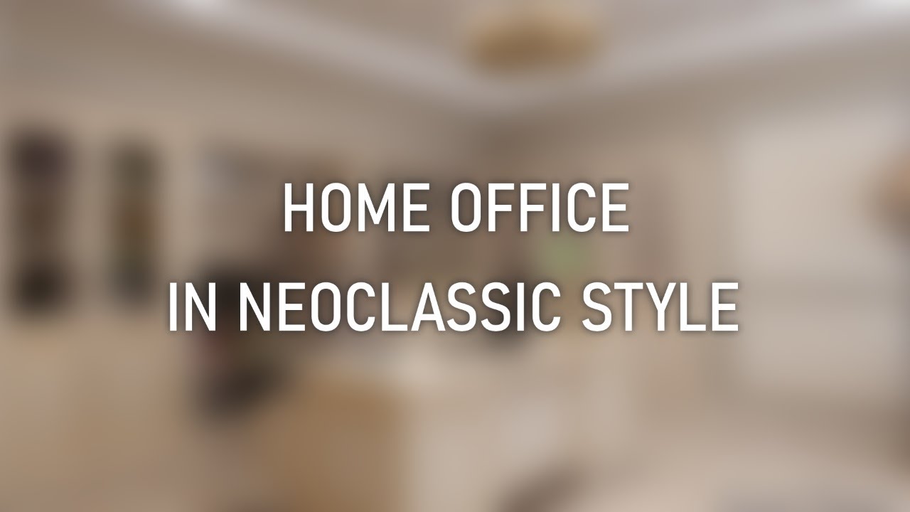 Neoclassical home office.