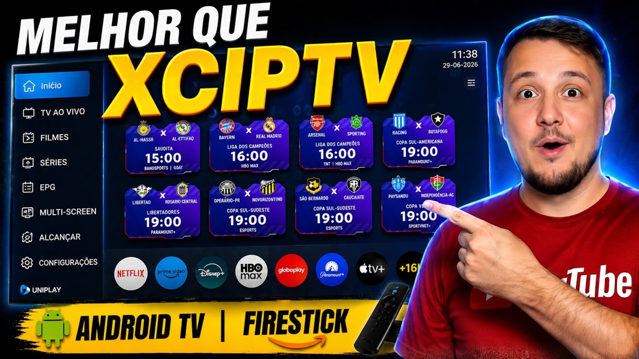 App Melhor que XCIPTV? P2P/IPTV para Android TV e FireStick 2026!
